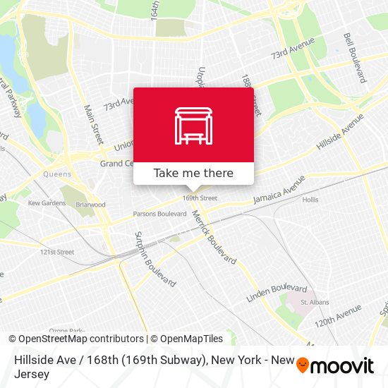 Hillside Ave / 168th (169th Subway) map