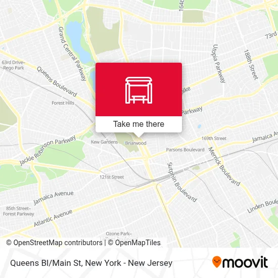 Queens Bl/Main St map