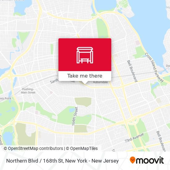 Mapa de Northern Blvd / 168th St