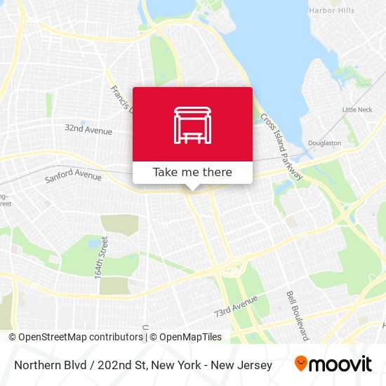 Mapa de Northern Blvd / 202nd St