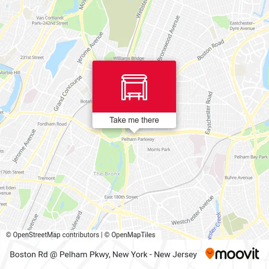 Boston Rd @ Pelham Pkwy map