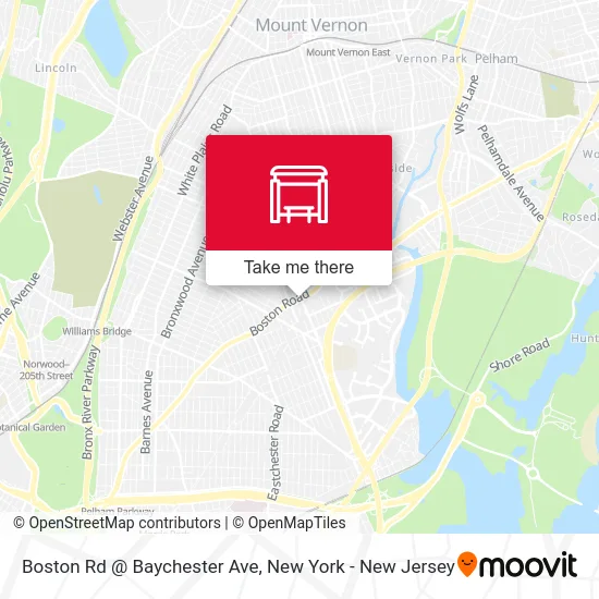 Boston Rd @ Baychester Ave map