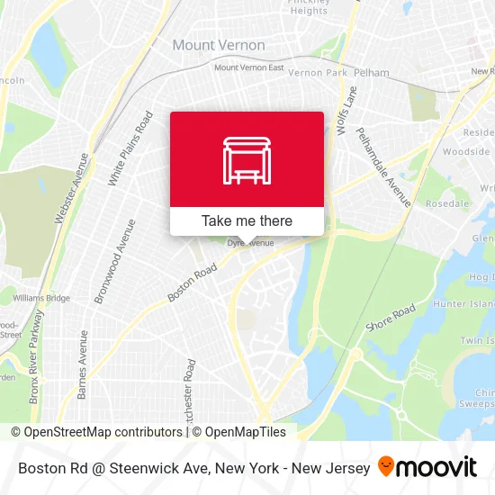 Boston Rd @ Steenwick Ave map