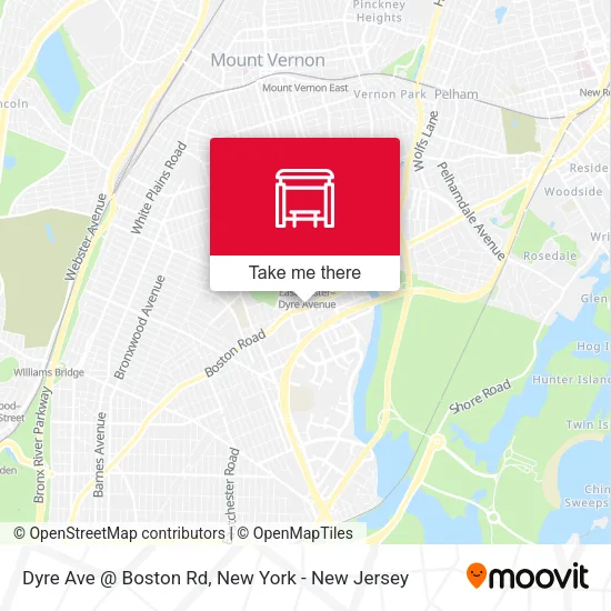 Dyre Ave @ Boston Rd map