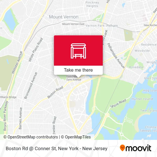 Boston Rd @ Conner St map