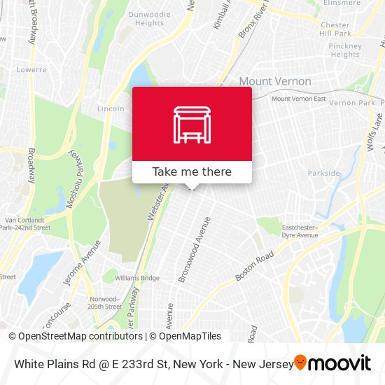 White Plains Rd @ E 233rd St map