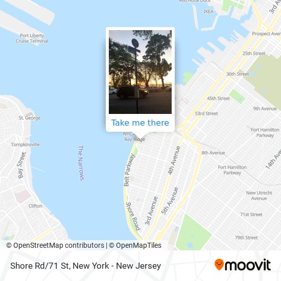 Shore Rd/71 St map