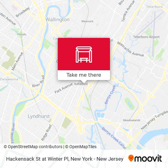 Hackensack St at Winter Pl map