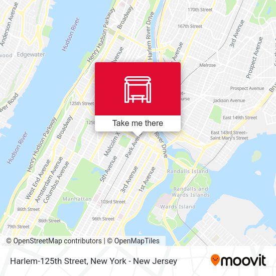 Mapa de Harlem-125th Street