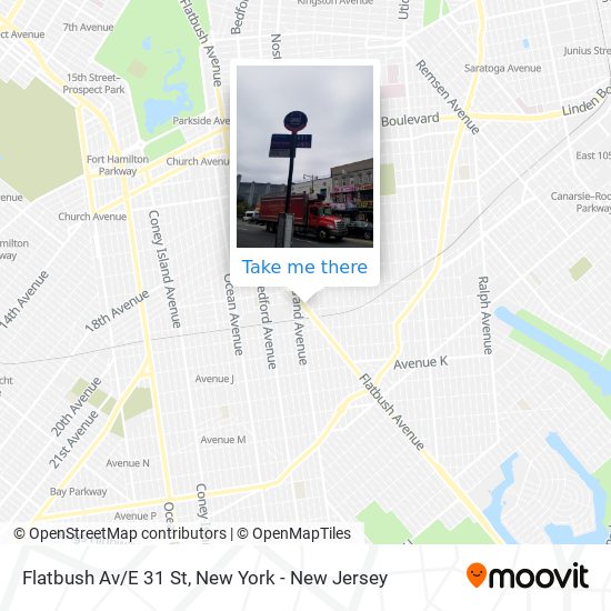 Flatbush Av/E 31 St map