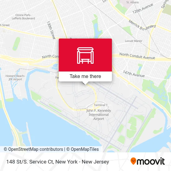 148 St/S. Service Ct map