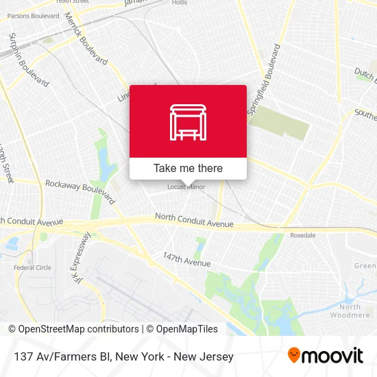 137 Av/Farmers Bl map
