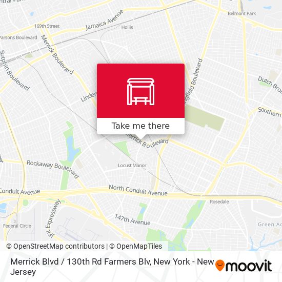 Merrick Blvd / 130th Rd Farmers Blv map