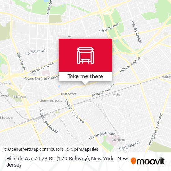 Mapa de Hillside Ave / 178 St. (179 Subway)