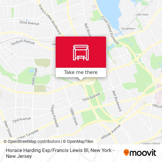 Horace Harding Exp / Francis Lewis Bl map