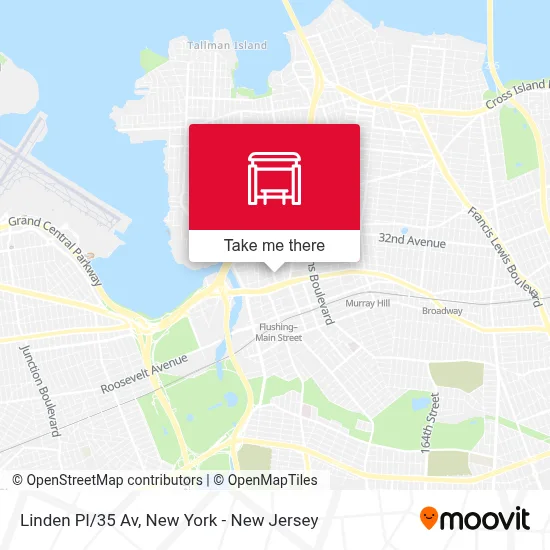 Linden Pl/35 Av map
