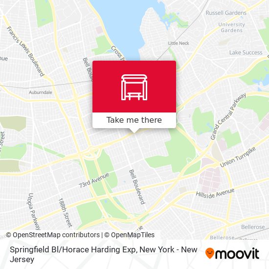 Springfield Bl / Horace Harding Exp map