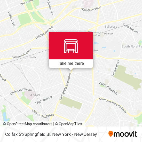 Colfax St/Springfield Bl map