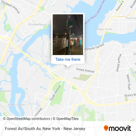 Forest Av/South Av map