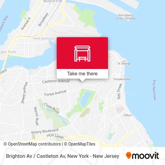 Brighton Av / Castleton Av map