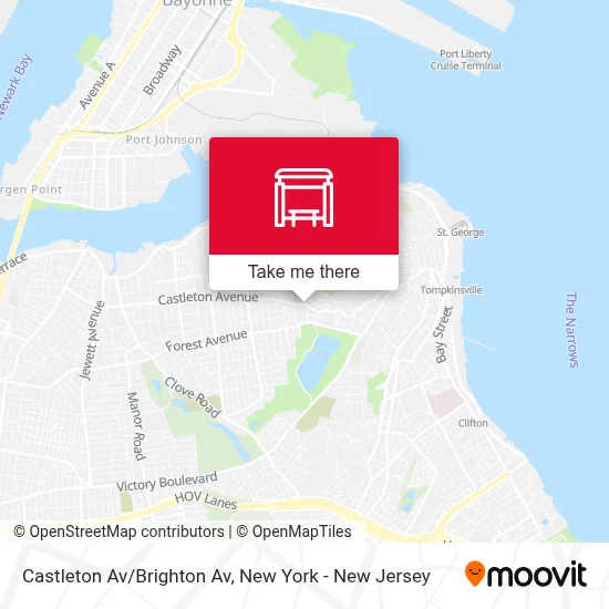 Castleton Av/Brighton Av map