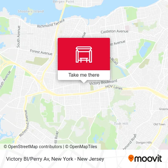 Victory Bl/Perry Av map