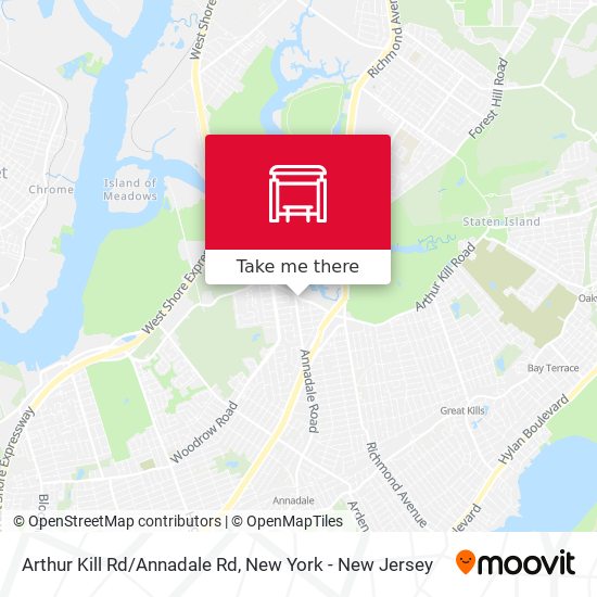 Arthur Kill Rd/Annadale Rd map