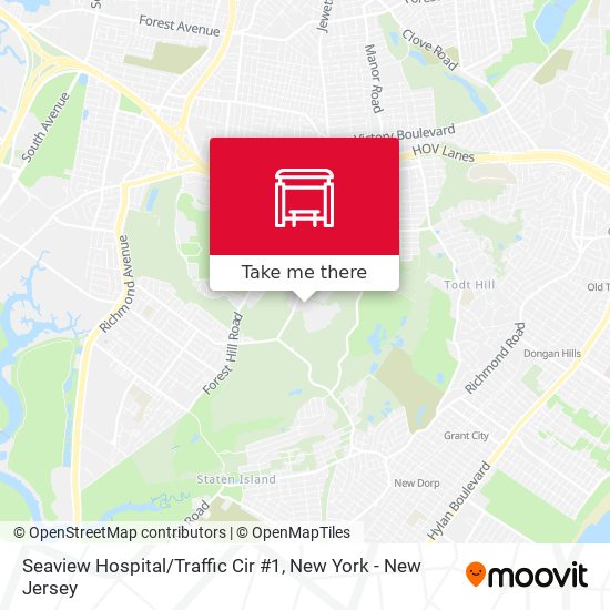 Seaview Hospital / Traffic Cir #1 map