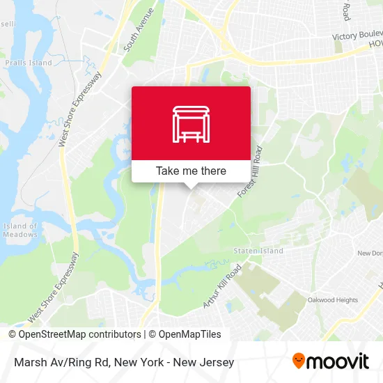 Marsh Av/Ring Rd map