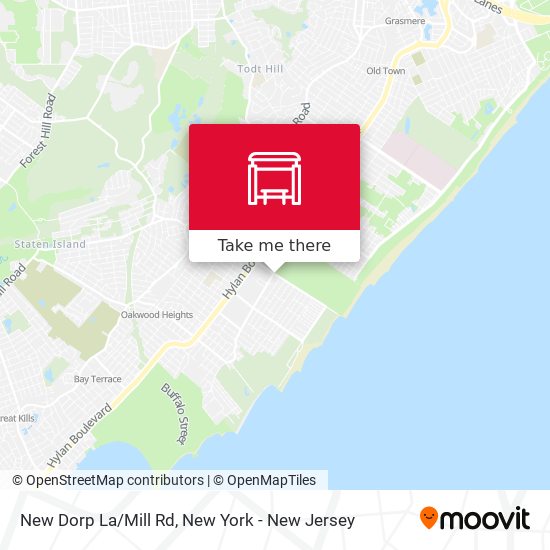 Mapa de New Dorp La/Mill Rd