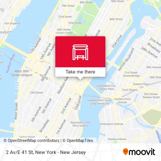 2 Av/E 41 St map