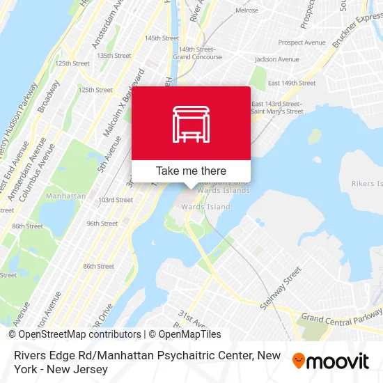 Rivers Edge Rd / Manhattan Psychaitric Center map
