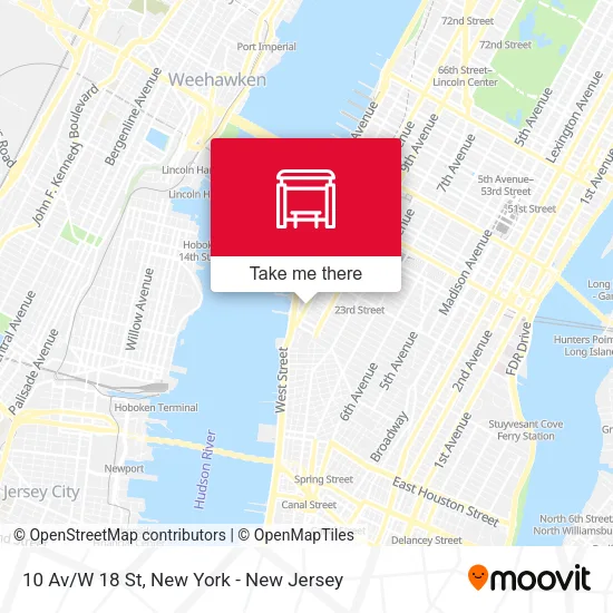 10 Av/W 18 St map