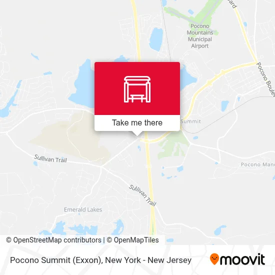 Pocono Summit (Exxon) map