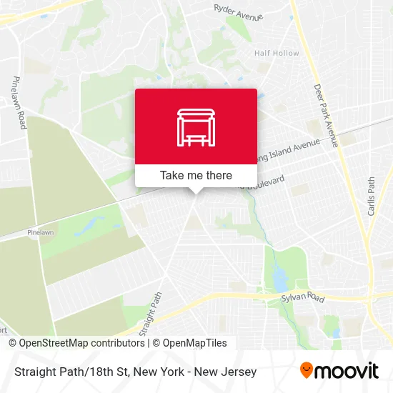Straight Path/18th St map