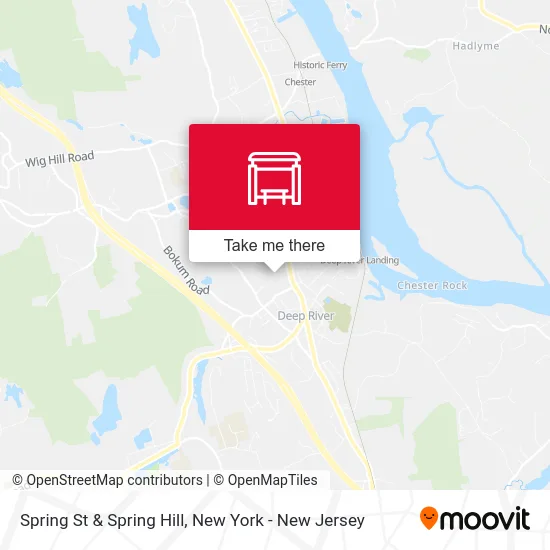 Spring St & Spring Hill map