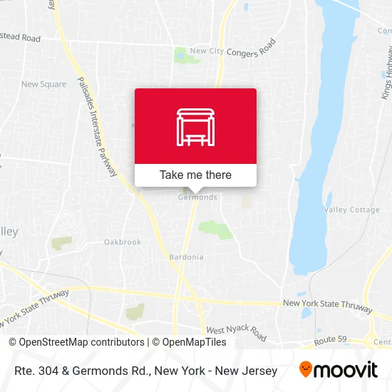 Rte. 304 & Germonds Rd. map