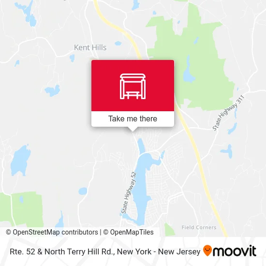 Rte. 52 & North Terry Hill Rd. map