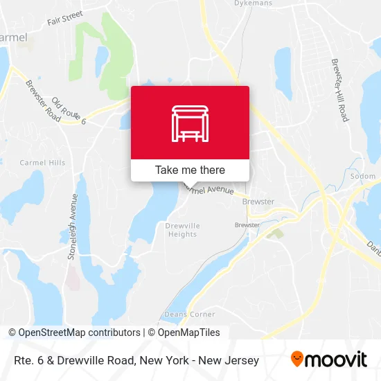 Rte. 6 & Drewville Road map