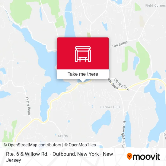 Rte. 6 & Willow Rd. - Outbound map