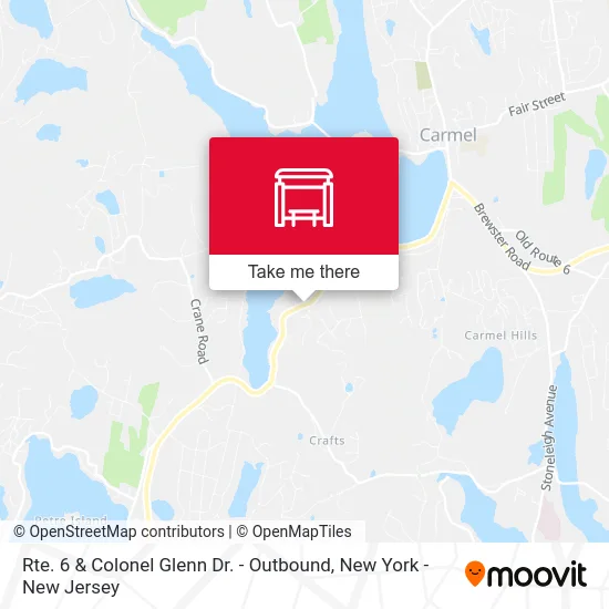 Rte. 6 & Colonel Glenn Dr. - Outbound map
