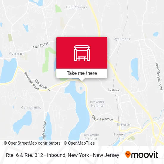 Rte. 6 & Rte. 312 - Inbound map