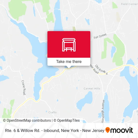 Rte. 6 & Willow Rd. - Inbound map