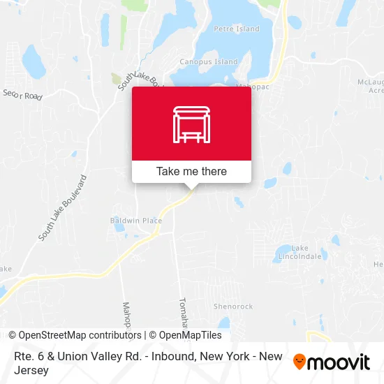 Rte. 6 & Union Valley Rd. - Inbound map