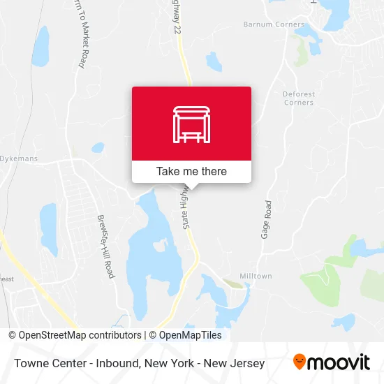 Towne Center - Inbound map