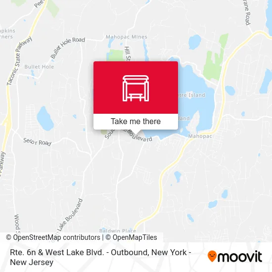 Rte. 6n & West Lake Blvd. - Outbound map
