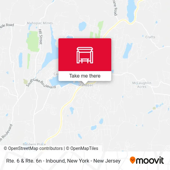 Rte. 6 & Rte. 6n - Inbound map