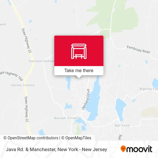 Java Rd. & Manchester map