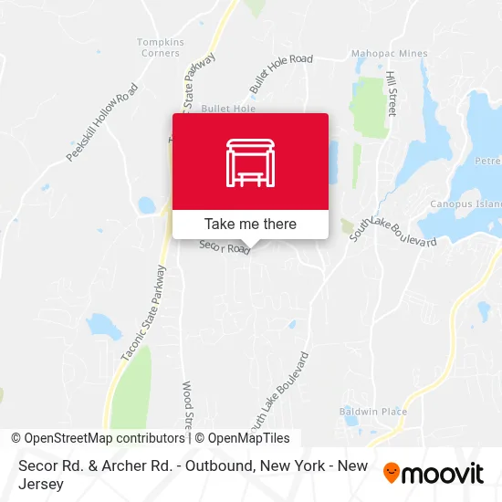 Secor Rd. & Archer Rd. - Outbound map