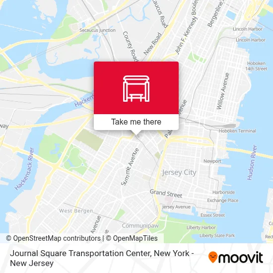 Journal Square Transportation Center map